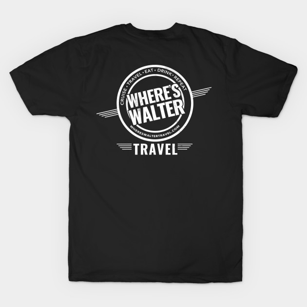 2-SIDED Where's Walter Clear Logo (WHT) by Wheres Walter Travel